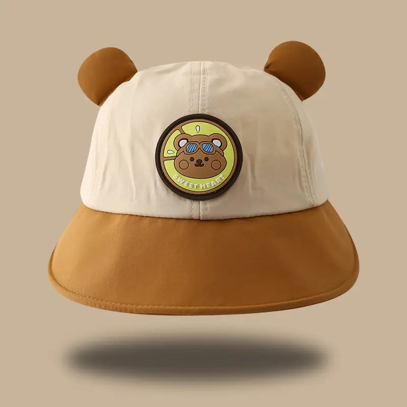 Baby Bunny Hat Pink Beige Quick-Drying Cap - Image 7