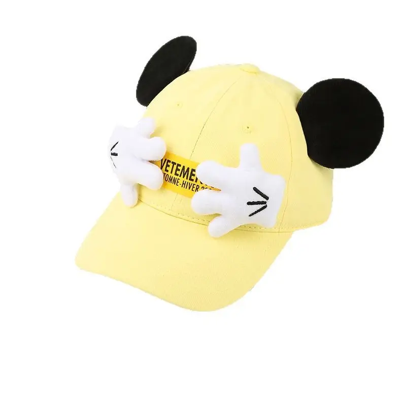 Mickey Mouse Cap with Cute Design, Yellow, 1 Pc - Image 13