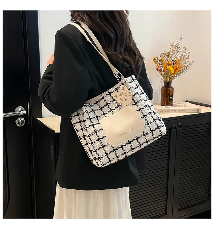 Women Plaid Tote Bag Casual Commute 2025 — feature 13