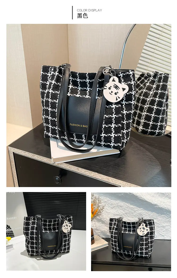 Women Plaid Tote Bag Casual Commute 2025 — feature 18