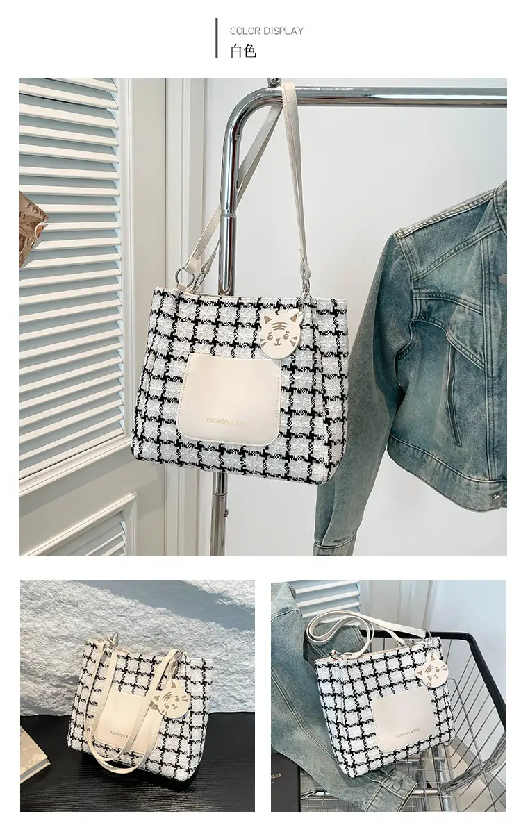 Women Plaid Tote Bag Casual Commute 2025 — feature 19