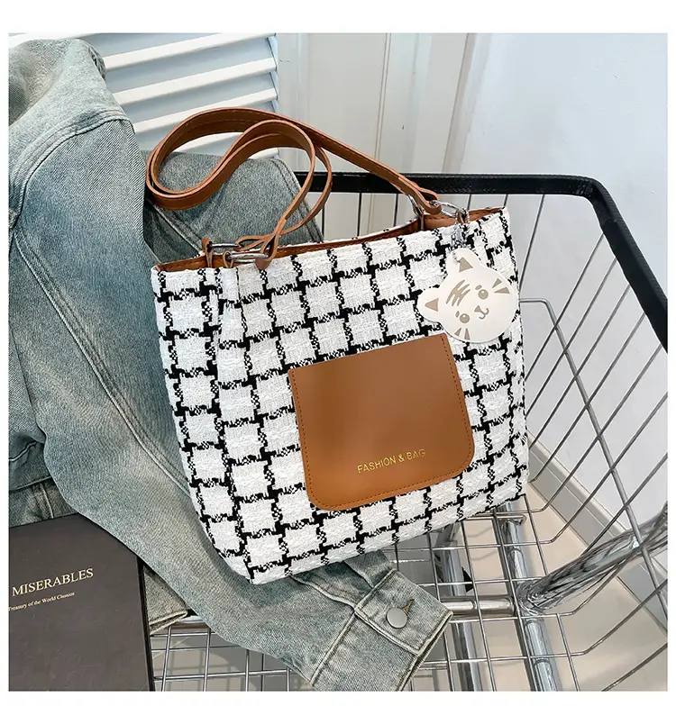 Women Plaid Tote Bag Casual Commute 2025 — feature 21