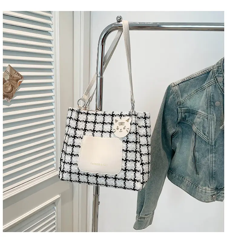Women Plaid Tote Bag Casual Commute 2025 — feature 24