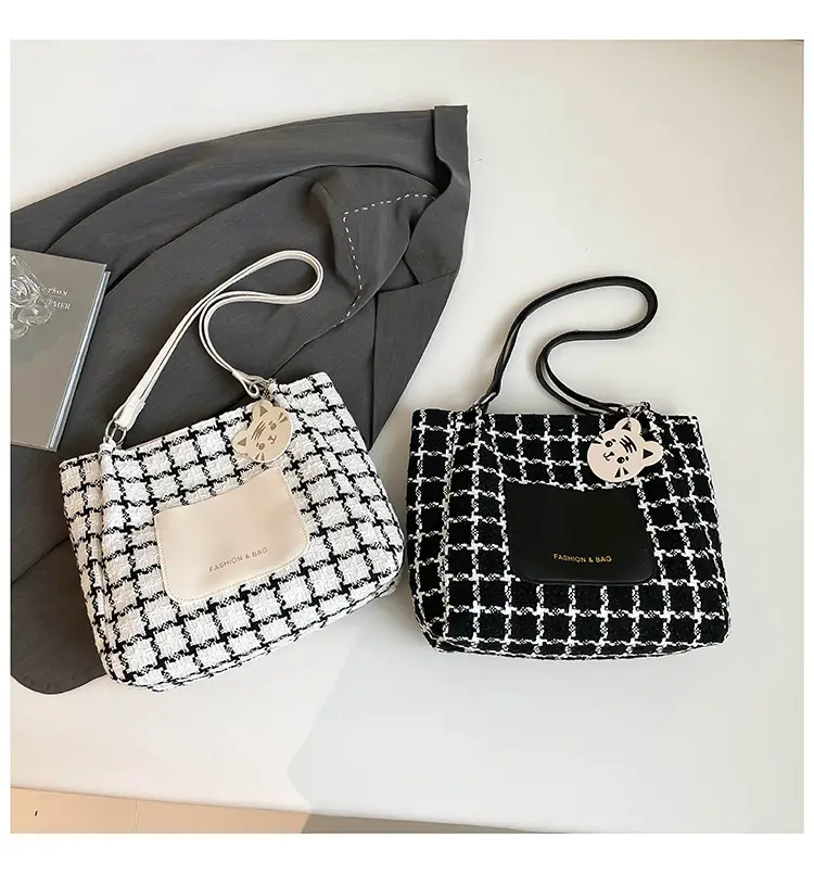 Women Plaid Tote Bag Casual Commute 2025 — feature 26
