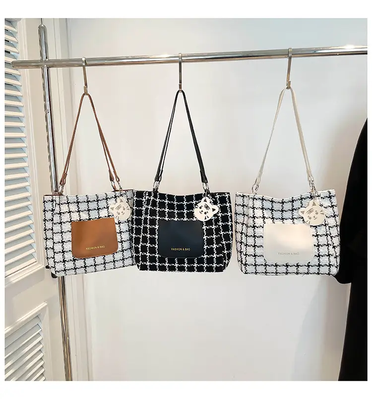 Women Plaid Tote Bag Casual Commute 2025 — feature 28