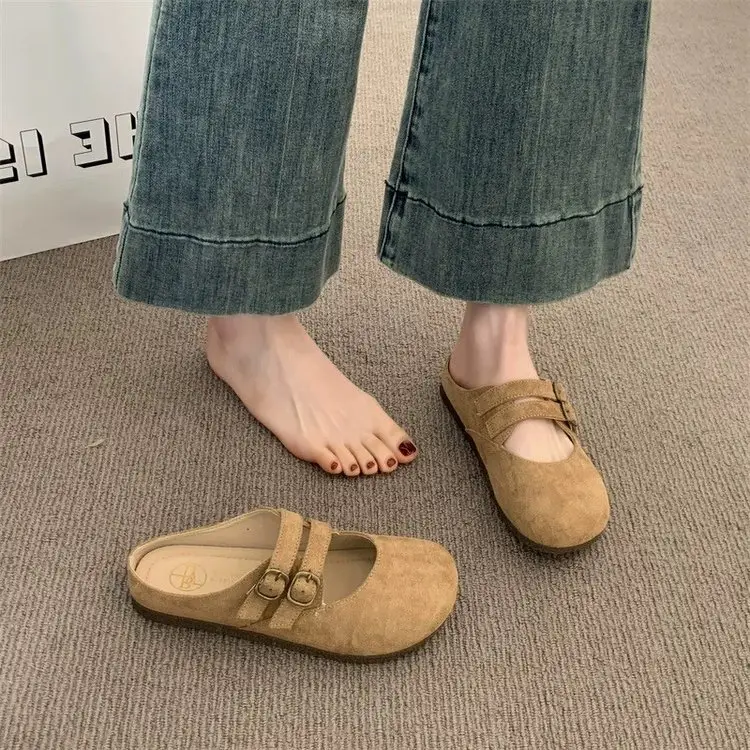 French Retro Baotou Half Slippers Women's 2025 - Image 4