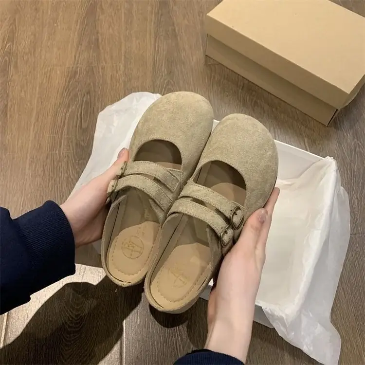 French Retro Baotou Half Slippers Women's 2025 - Image 5