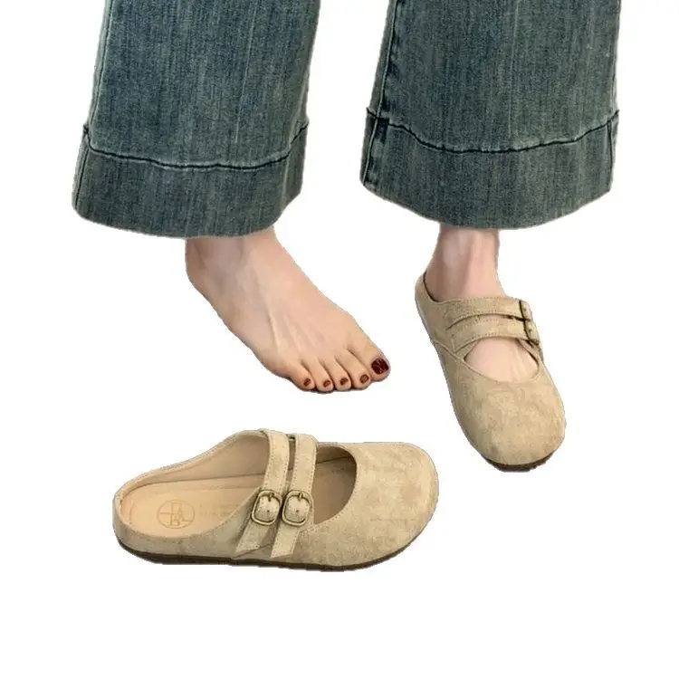 French Retro Baotou Half Slippers Women's 2025 - Image 7