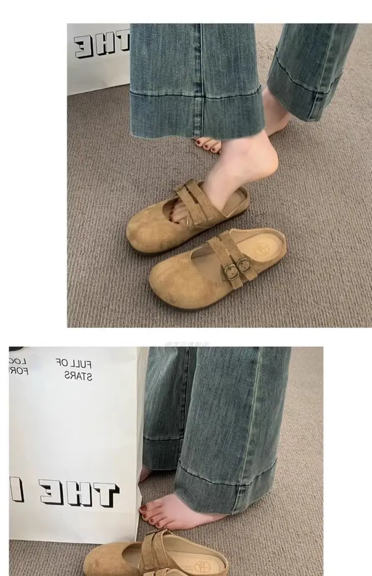 French Retro Baotou Half Slippers Women's 2025 — feature 5