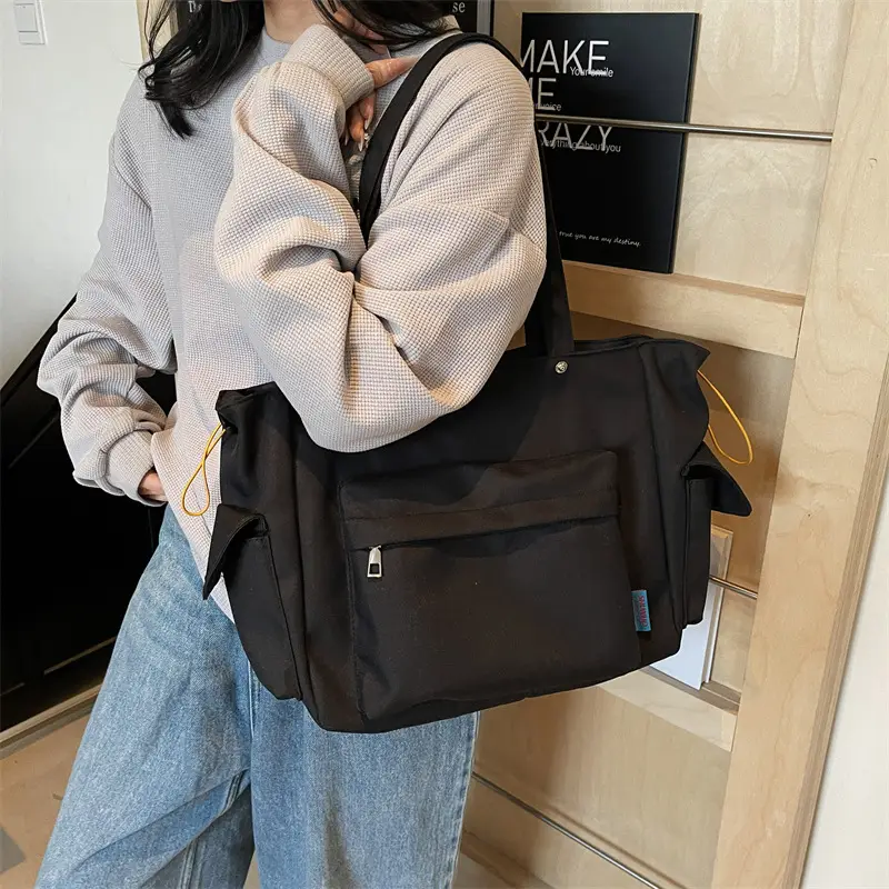 2025 New Large Capacity Black Tote Bag for Women - Image 4