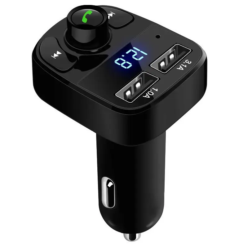 Bluetooth MP3 Player for Car with USB Charging & Voice Control