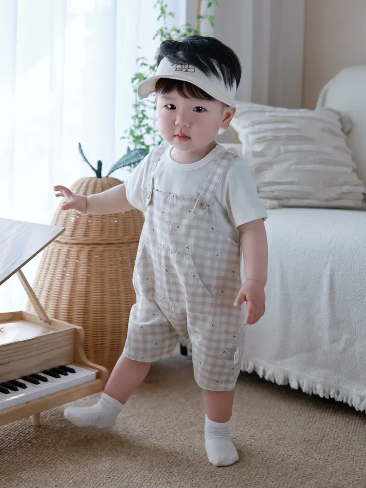 Boys' Cute Cartoon Shorts Suit Summer New Baby - Image 3