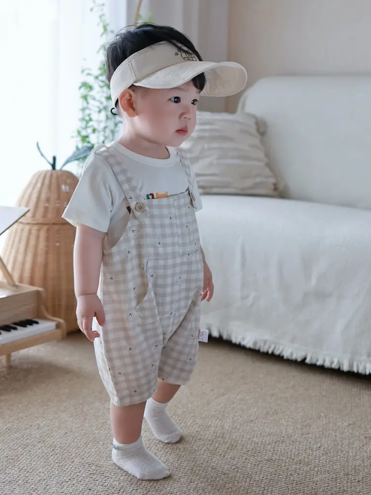 Boys' Cute Cartoon Shorts Suit Summer New Baby - Image 4