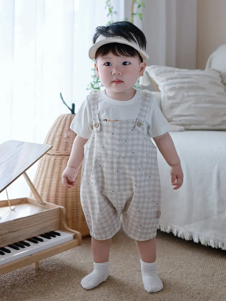 Boys' Cute Cartoon Shorts Suit Summer New Baby - Image 6