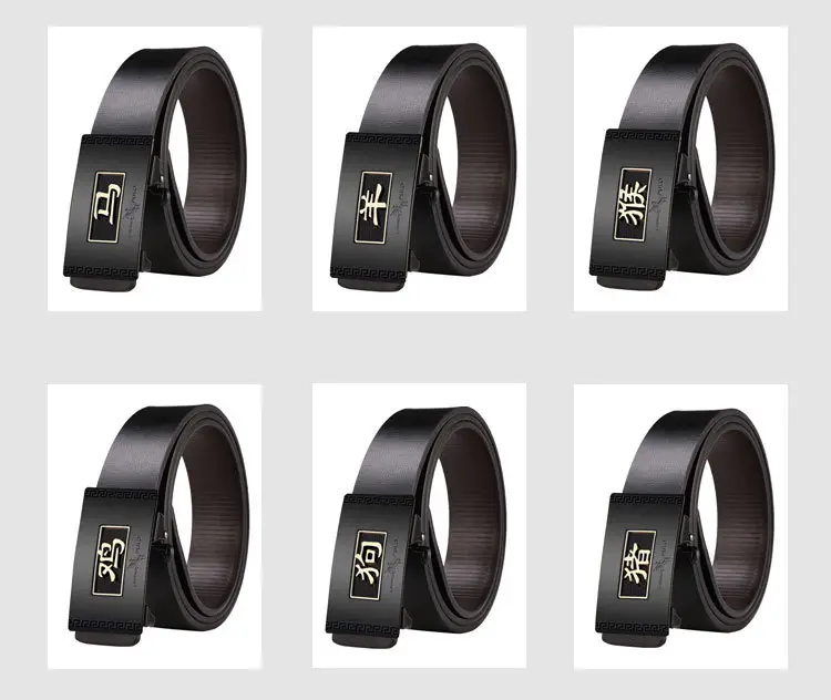Paul 12 Zodiac Men's Belt with Automatic Buckle — feature 15