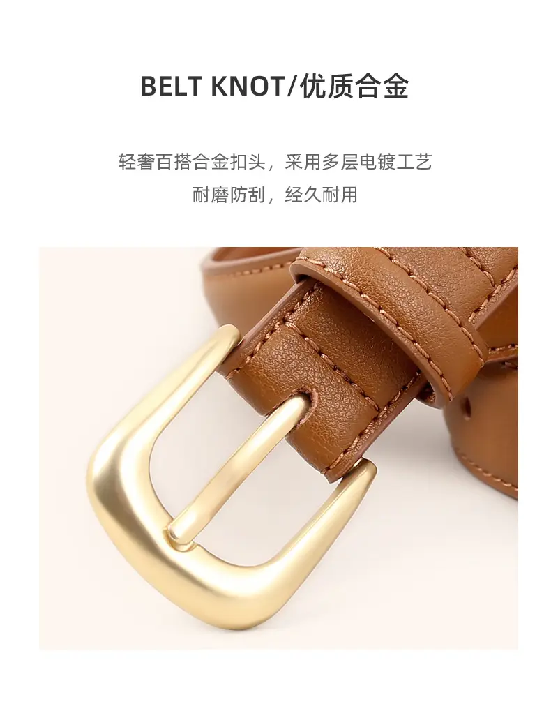 Women's Belt 3 Color Genuine Leather 100cm β feature 13