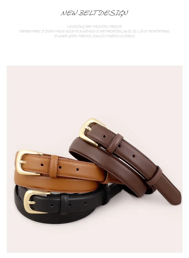 Women's Belt 3 Color Genuine Leather 100cm β feature 17