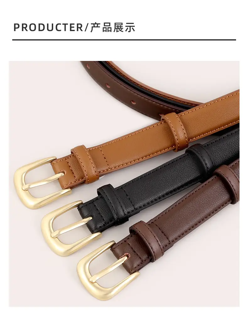Women's Belt 3 Color Genuine Leather 100cm β feature 22