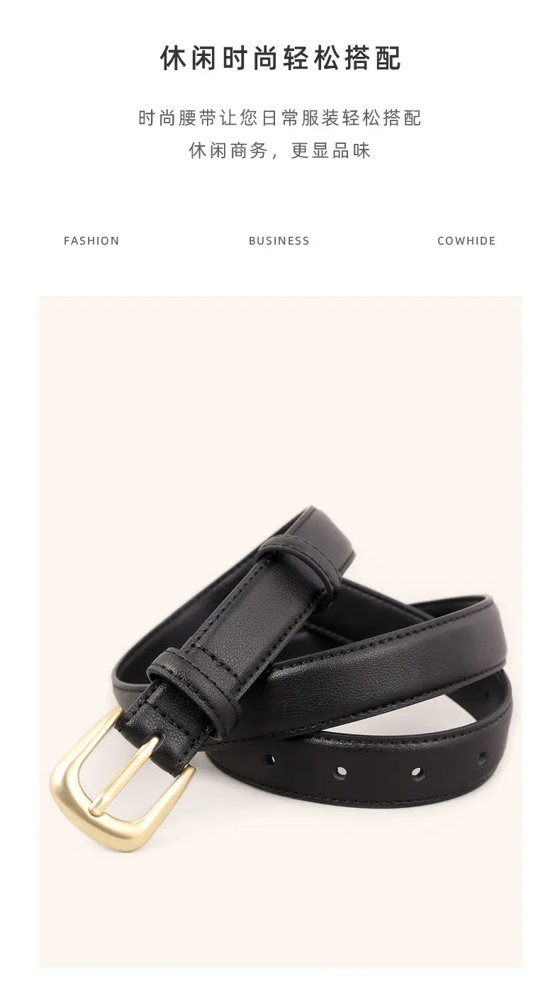 Women's Belt 3 Color Genuine Leather 100cm β feature 23
