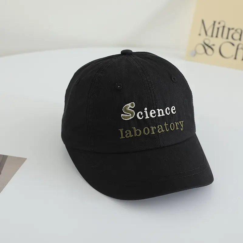 New Embroidered Pure Cotton Science Lab Cap - Image 6