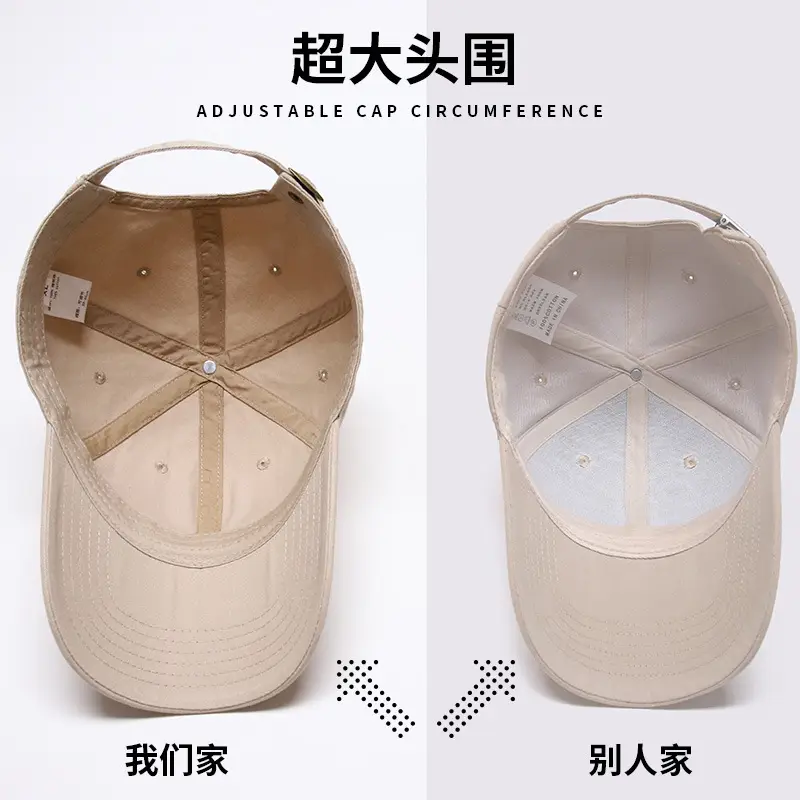 Men Large Head Circumference Cap Pure Cotton Duckbill - Image 13