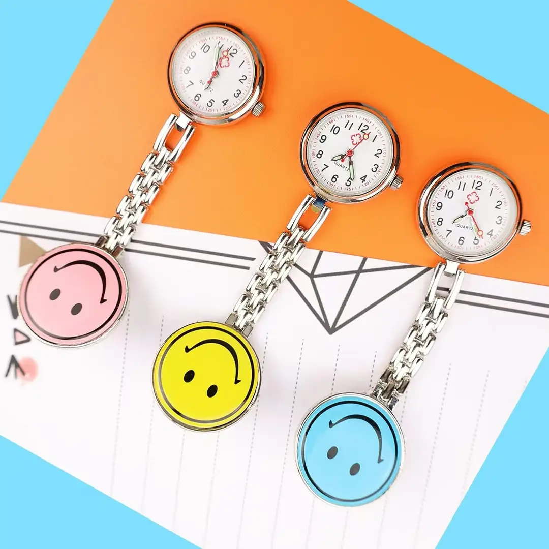 Factory Direct Sales Nurse Watch Hanging Watch Pointer Face Scale Compact Watch Fashion Trend Personalized Cartoon Quartz Watch