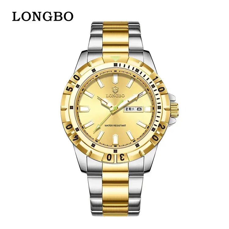 Longbo Gold Men's Wristwatch Business Luxury Trendy Fashion - Image 13