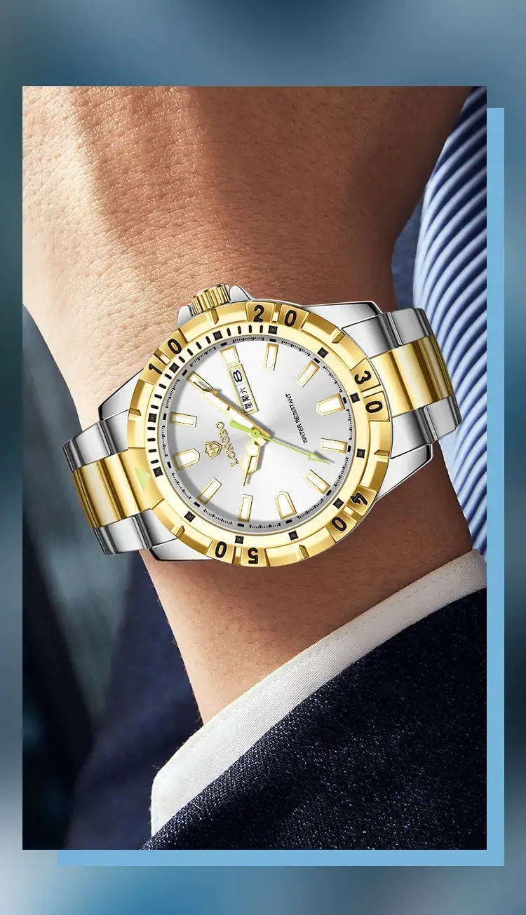 Longbo Gold Men's Wristwatch Business Luxury Trendy Fashion — feature 9