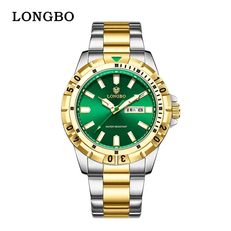 Longbo Gold Men's Wristwatch Business Luxury Trendy Fashion - Image 9