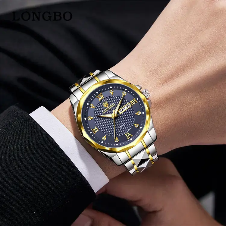 Longbo Men's Black Digital Watch with Bracelet - Image 8
