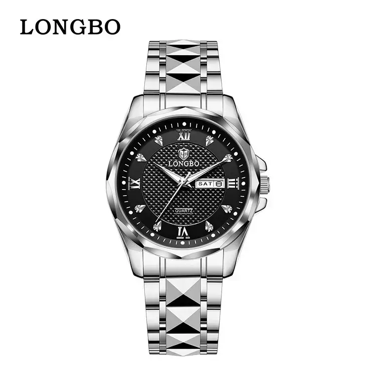 Longbo Men's Black Digital Watch with Bracelet - Image 4