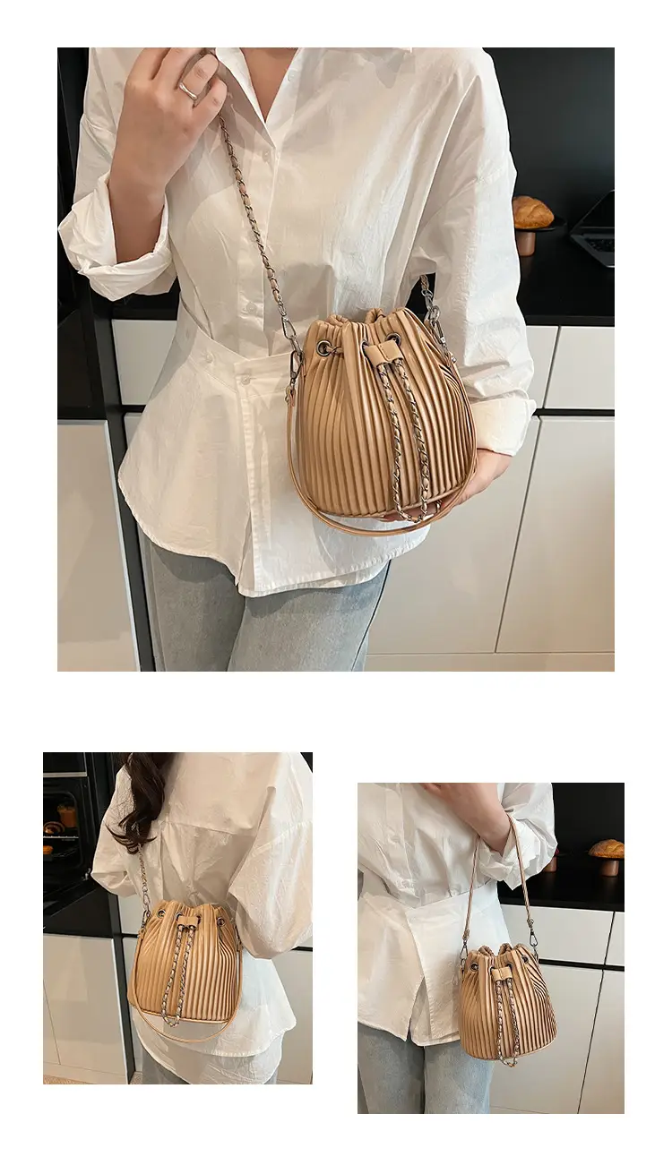 Korean Style Pleated Drawstring Bag Women 2025 — feature 14
