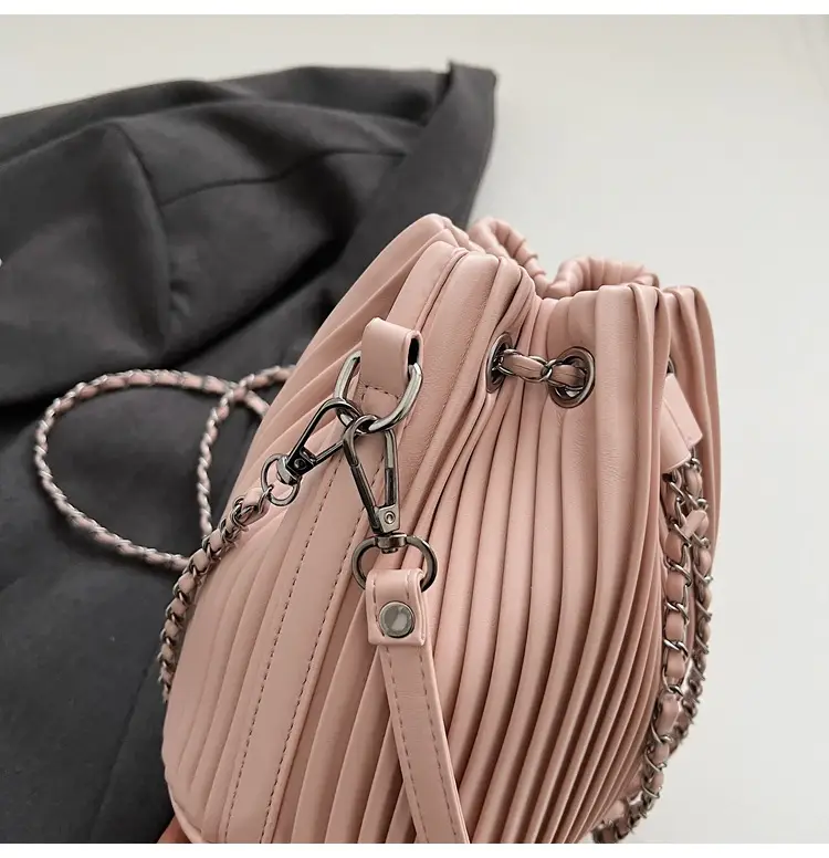 Korean Style Pleated Drawstring Bag Women 2025 — feature 36