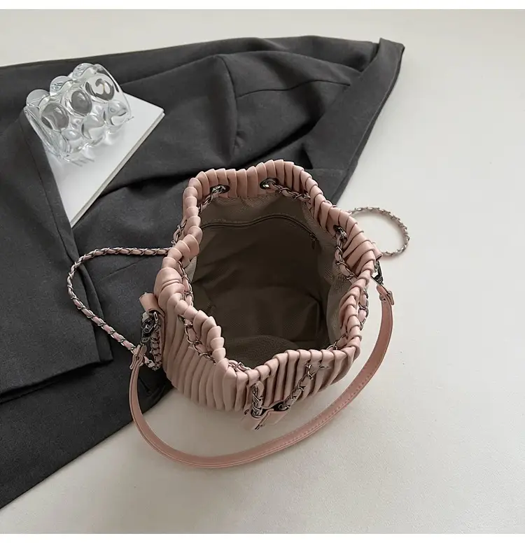 Korean Style Pleated Drawstring Bag Women 2025 — feature 38