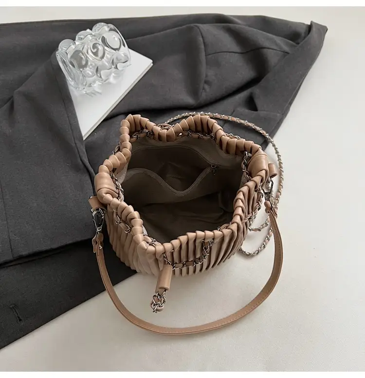 Korean Style Pleated Drawstring Bag Women 2025 — feature 39