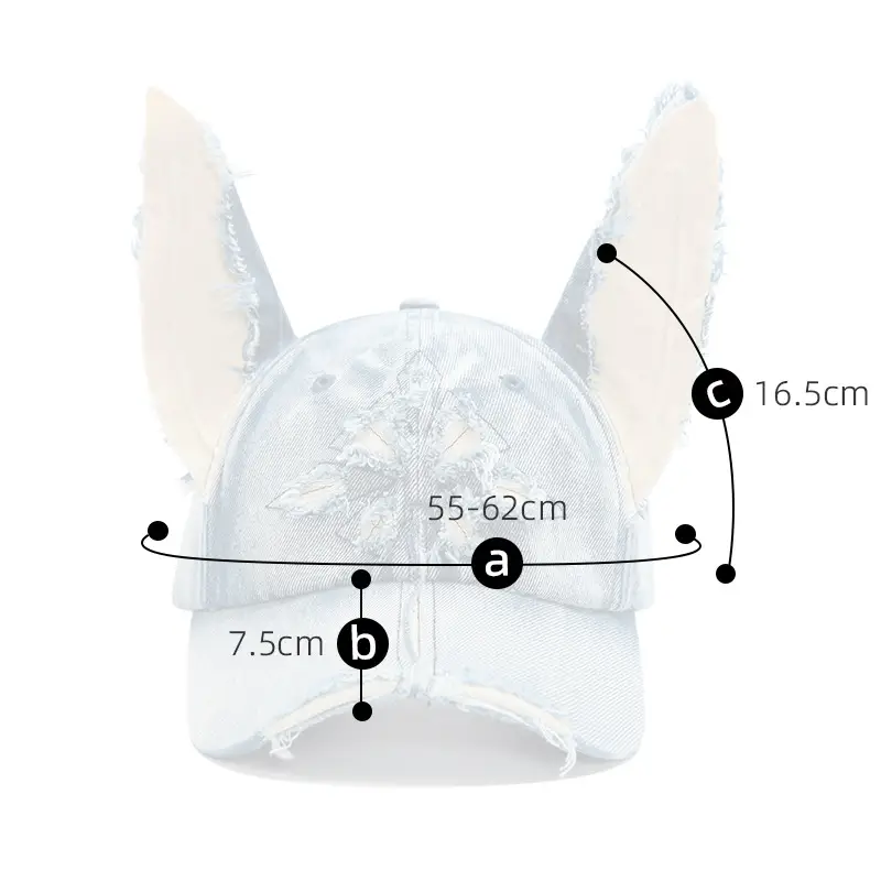 American Retro Doberman Ear Denim Baseball Hat for Men Women Spring Autumn New Show Face Small Cross Cap - Image 4
