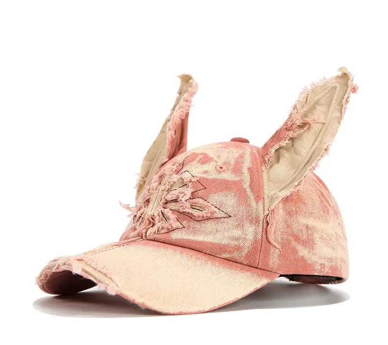 American Retro Doberman Ear Denim Baseball Hat for Men Women Spring Autumn New Show Face Small Cross Cap — feature 14