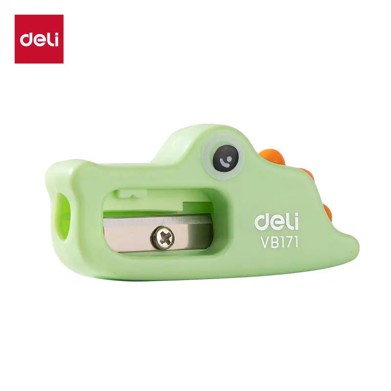 Deli Vb171 Little Crocodile Shape Pencil Sharpener for Children, Small Portable Pencil Sharpener - Image 6