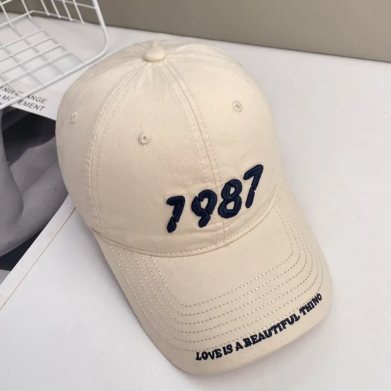 Women's 1987 Embroidered Baseball Cap Large Head - Image 8