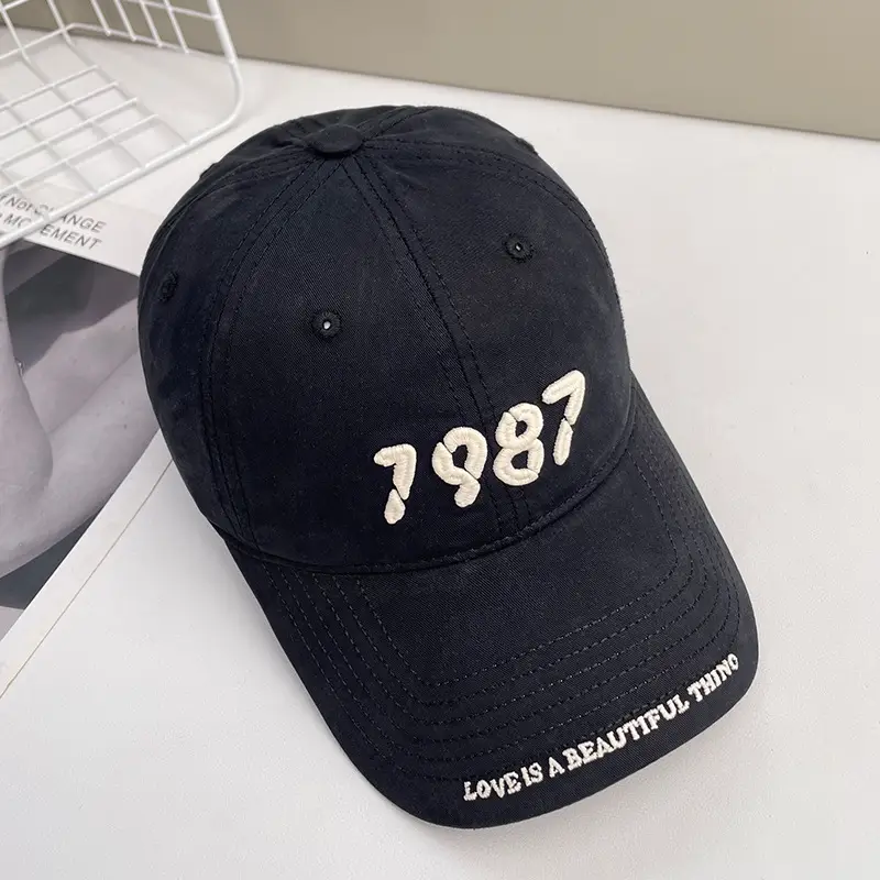 Women's 1987 Embroidered Baseball Cap Large Head - Image 12