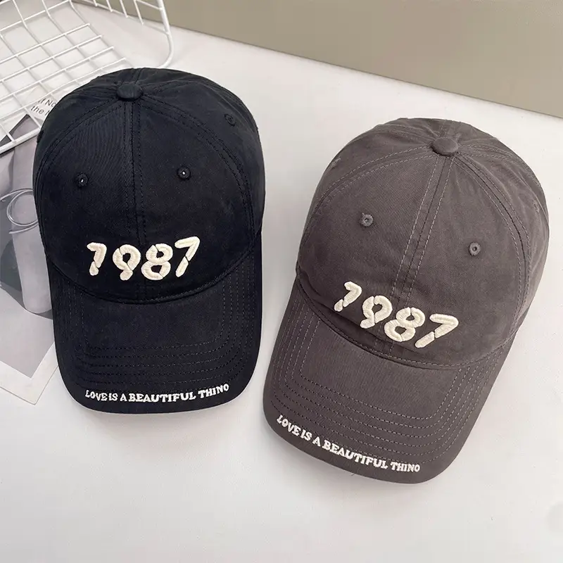 Women's 1987 Embroidered Baseball Cap Large Head — feature 19