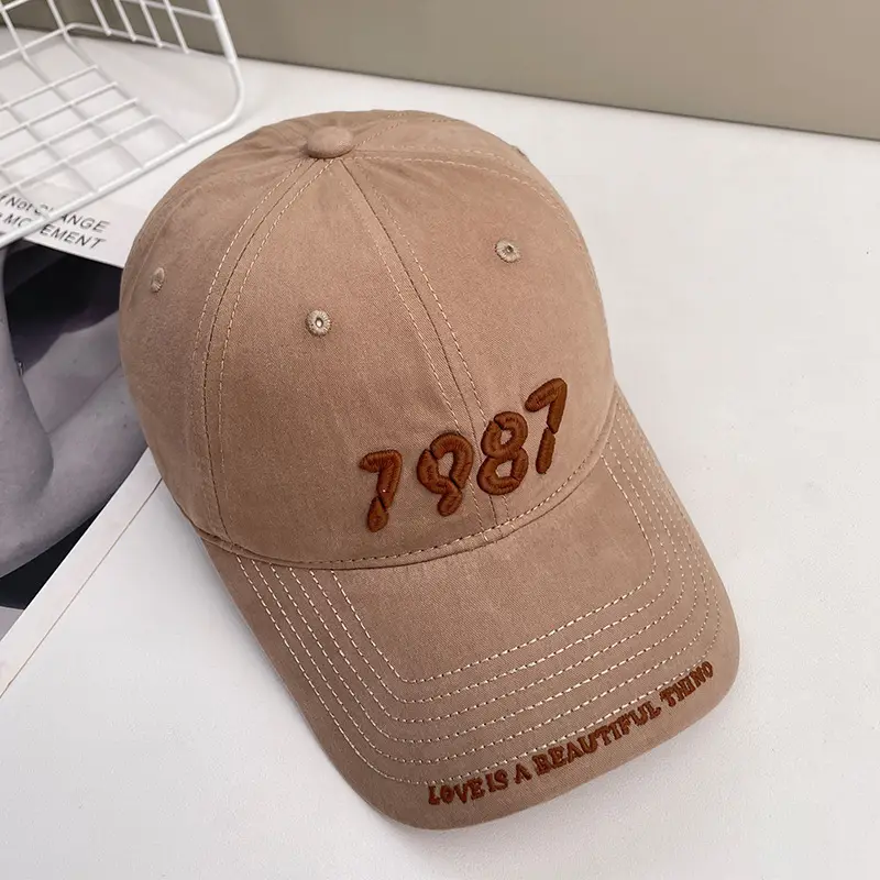 Women's 1987 Embroidered Baseball Cap Large Head — feature 25