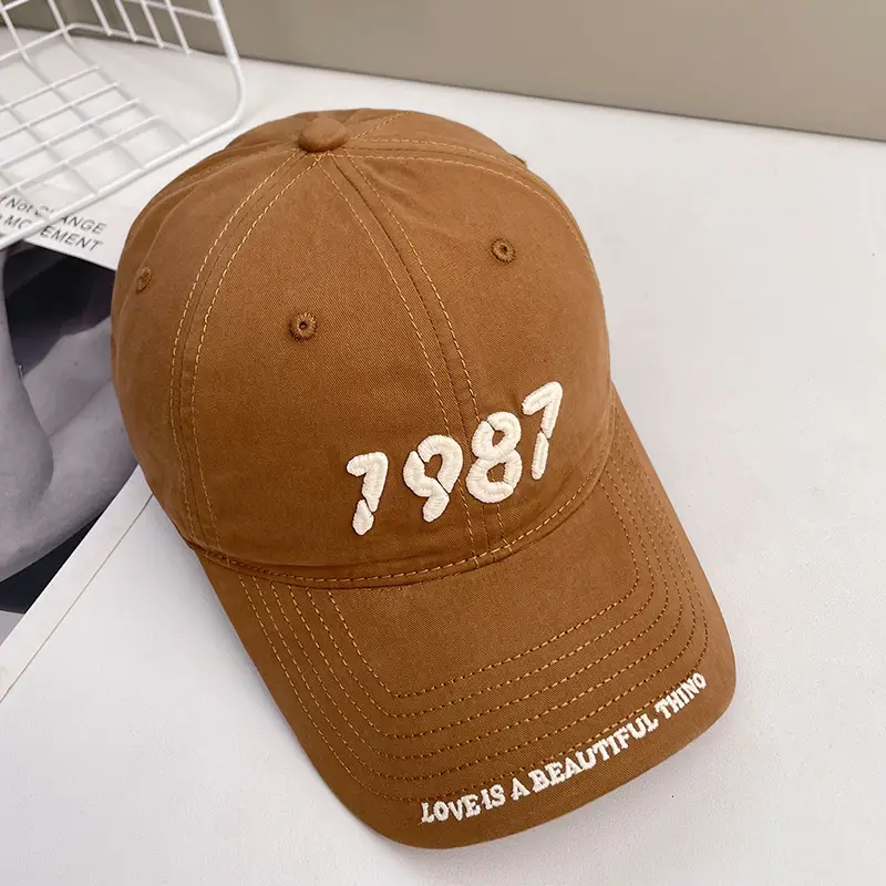 Women's 1987 Embroidered Baseball Cap Large Head - Image 5