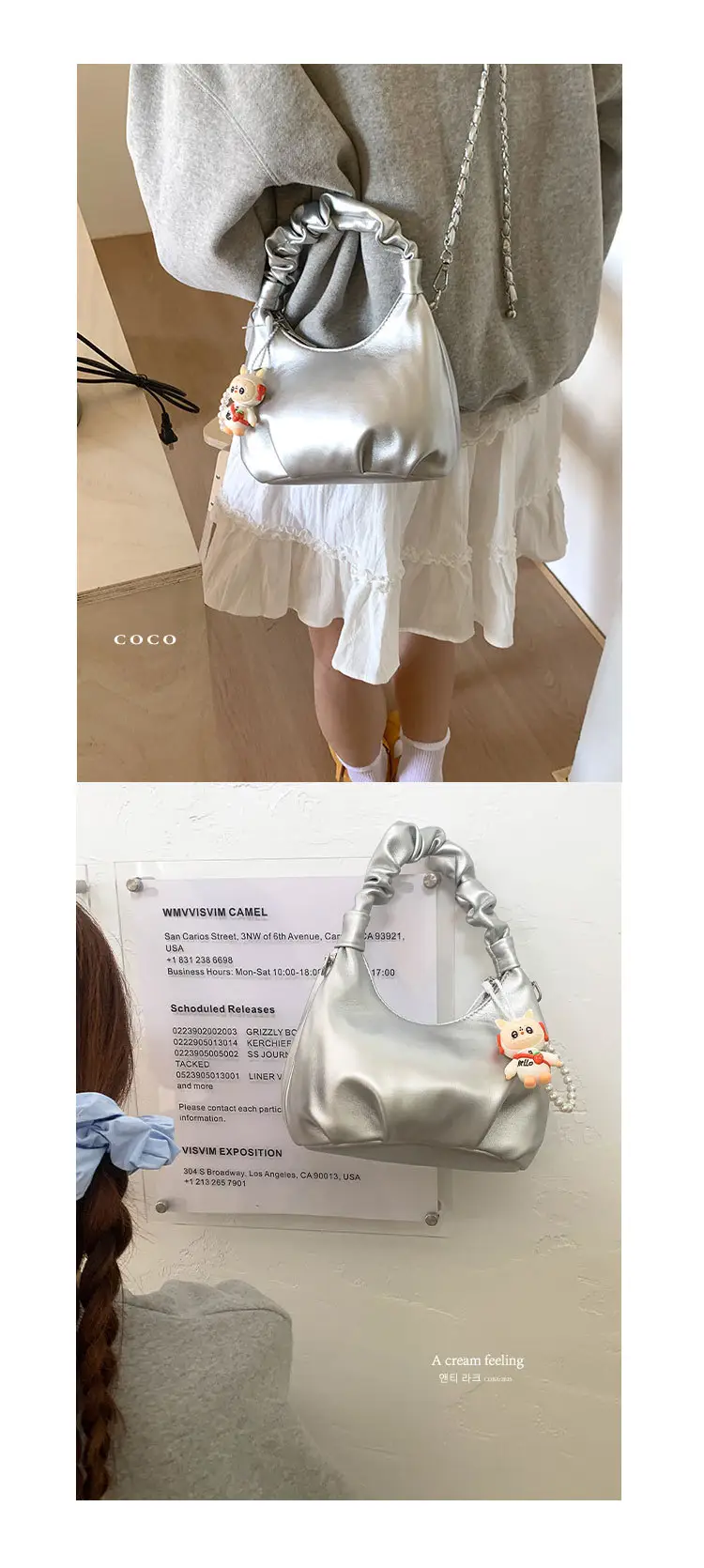 Pink Korean Style Soft Leather Shoulder Bag for Women — feature 27