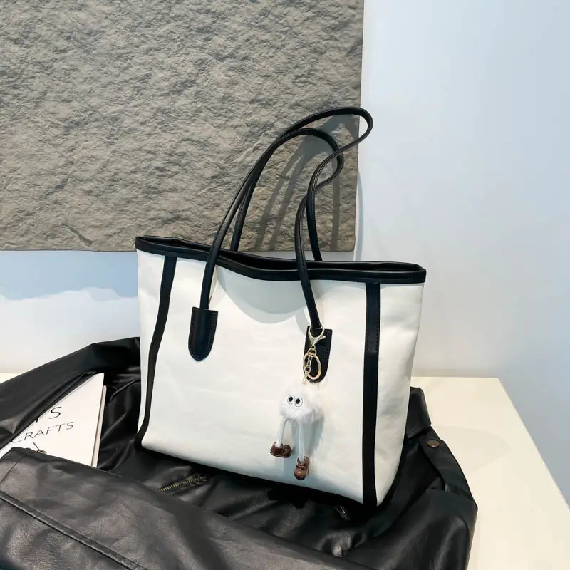 Women's Blue Canvas Shoulder Bag with Cute Design - Image 14