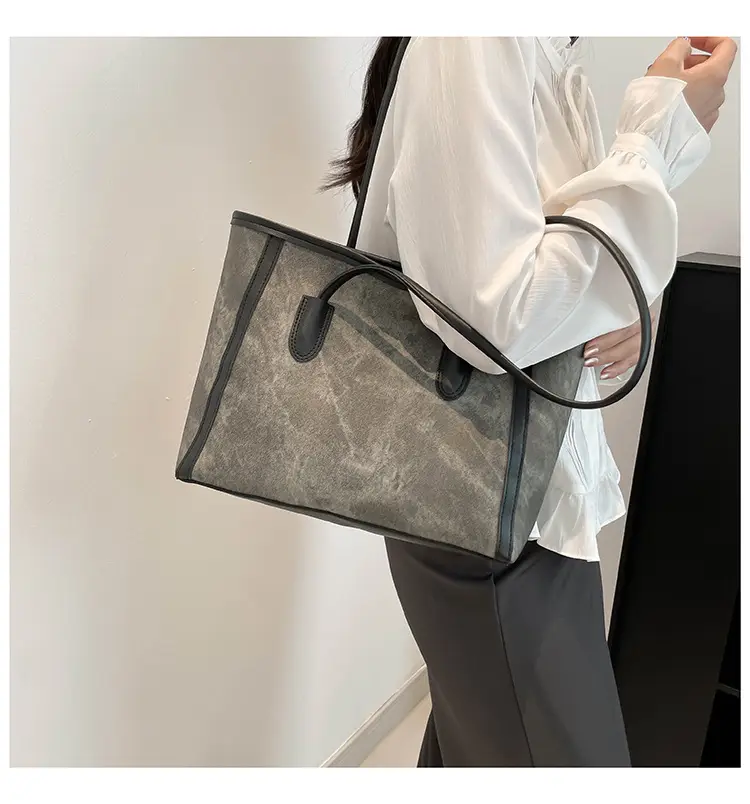 Women's Blue Canvas Shoulder Bag with Cute Design — feature 24