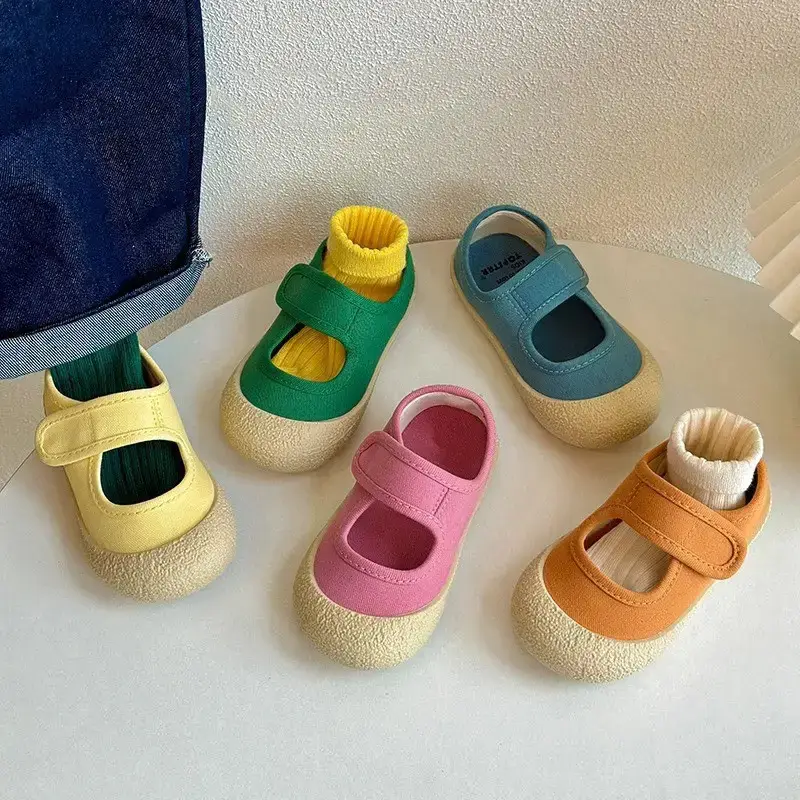 Pink Baby Shoes with Soft Canvas Sole 2025