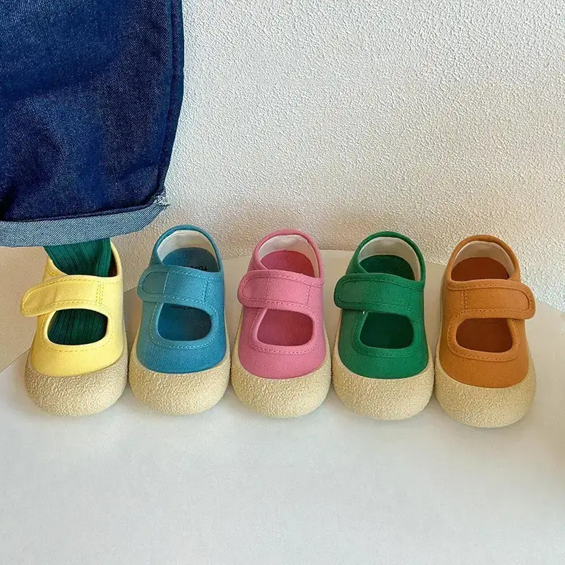 Pink Baby Shoes with Soft Canvas Sole 2025
