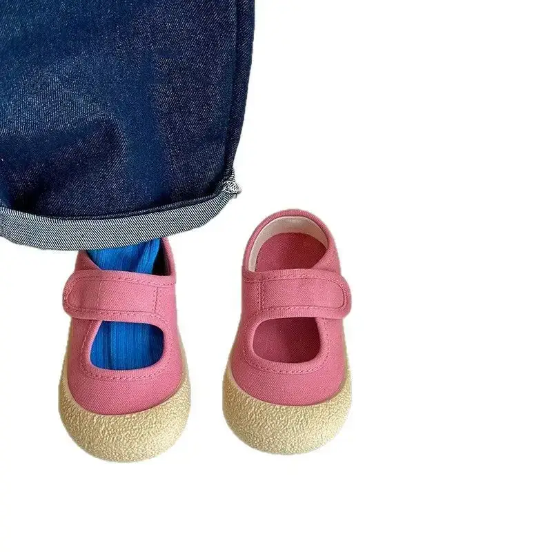 Pink Baby Shoes with Soft Canvas Sole 2025