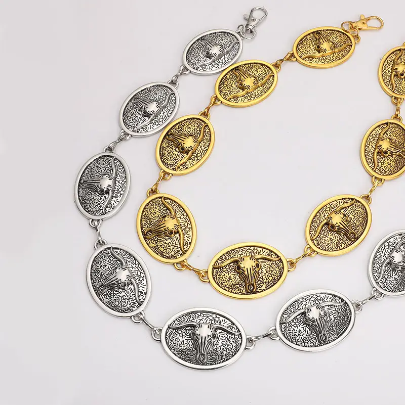 Vintage Women's Gold Spider Waist Chain with Chain — feature 10